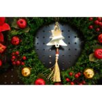 Ornament brad, Embo, Brad, Auriu, Lucios, 8*23CM, Acril, Interior/ Exterior