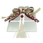 Ornament brad, Embo, Cadou, Argintiu, Lucios, 14*26CM, Acril, Interior/ Exterior
