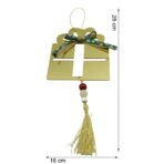 Ornament brad, Embo, Cadou, Auriu, Lucios, 16*28CM, Acril, Interior/ Exterior - imagine 11