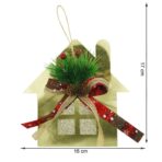 Ornament brad, Embo, Casa, Auriu, Lucios, 16*17CM, Acril, Interior/ Exterior - imagine 11