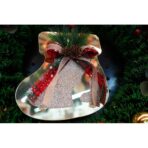 Ornament brad, Embo, Ciorap, Auriu, Lucios, 17*17CM, Acril, Interior/ Exterior - imagine 3