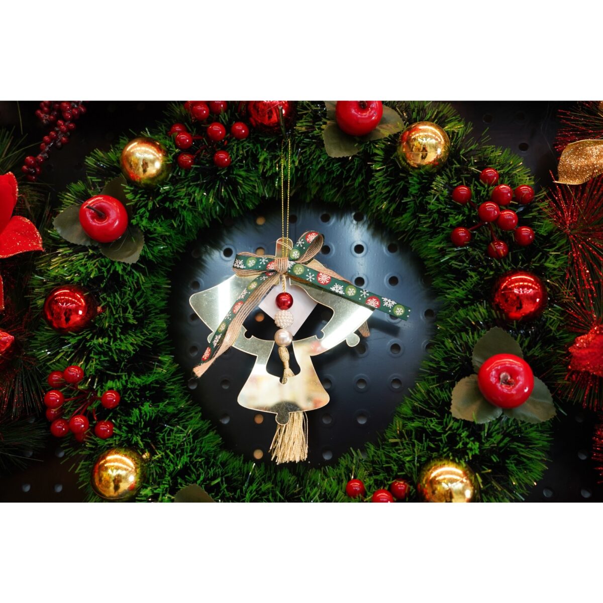Ornament brad, Embo, Clopotei, Auriu, Lucios, 14*26CM, Acril, Interior/ Exterior - imagine 4