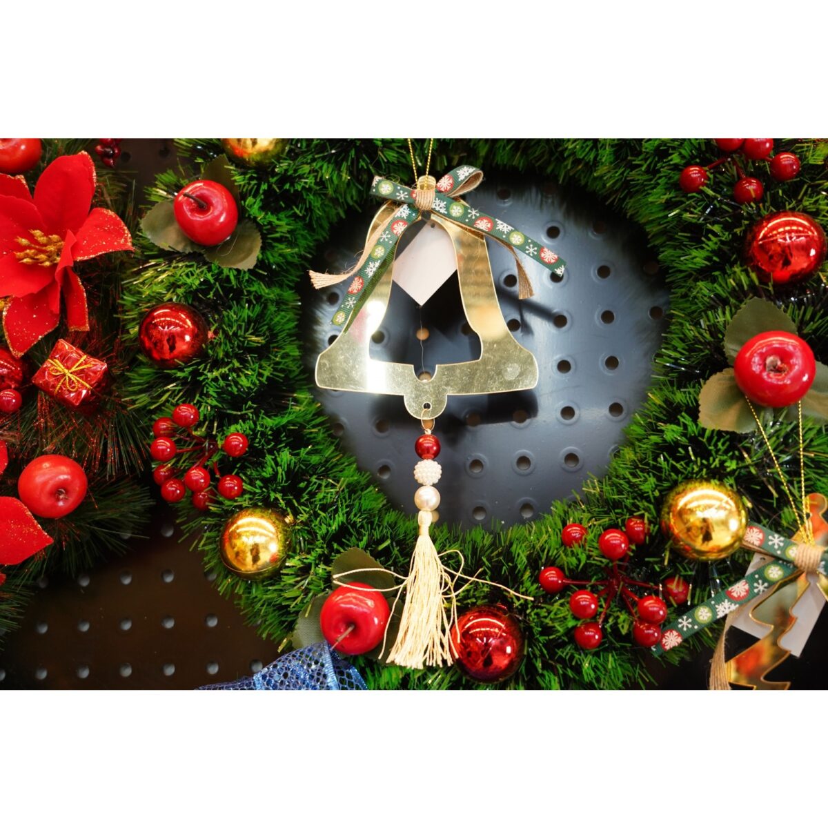 Ornament brad, Embo, Clopotel, Auriu, Lucios, 14*28CM, Acril, Interior/ Exterior - imagine 5