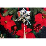 Ornament brad, Embo, Fulg de nea, Auriu, Lucios, 15*27CM, Acril, Interior/ Exterior - imagine 2
