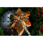Ornament brad, Embo, Fulg de nea, Auriu, Lucios, 15*27CM, Acril, Interior/ Exterior - imagine 3