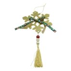 Ornament brad, Embo, Fulg de nea, Auriu, Lucios, 15*27CM, Acril, Interior/ Exterior - imagine 6