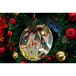 Ornament brad, Embo, Glob, Auriu, Lucios, 17*17CM, Acril, Interior/ Exterior
