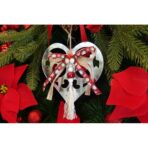 Ornament brad, Embo, Inima, Argintiu, Lucios, 14*26CM, Acril, Interior/ Exterior - imagine 8
