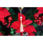 Ornament brad, Embo, Inima, Auriu, Lucios, 15*26CM, Acril, Interior/ Exterior - imagine 3