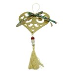 Ornament brad, Embo, Inima, Auriu, Lucios, 15*26CM, Acril, Interior/ Exterior - imagine 5
