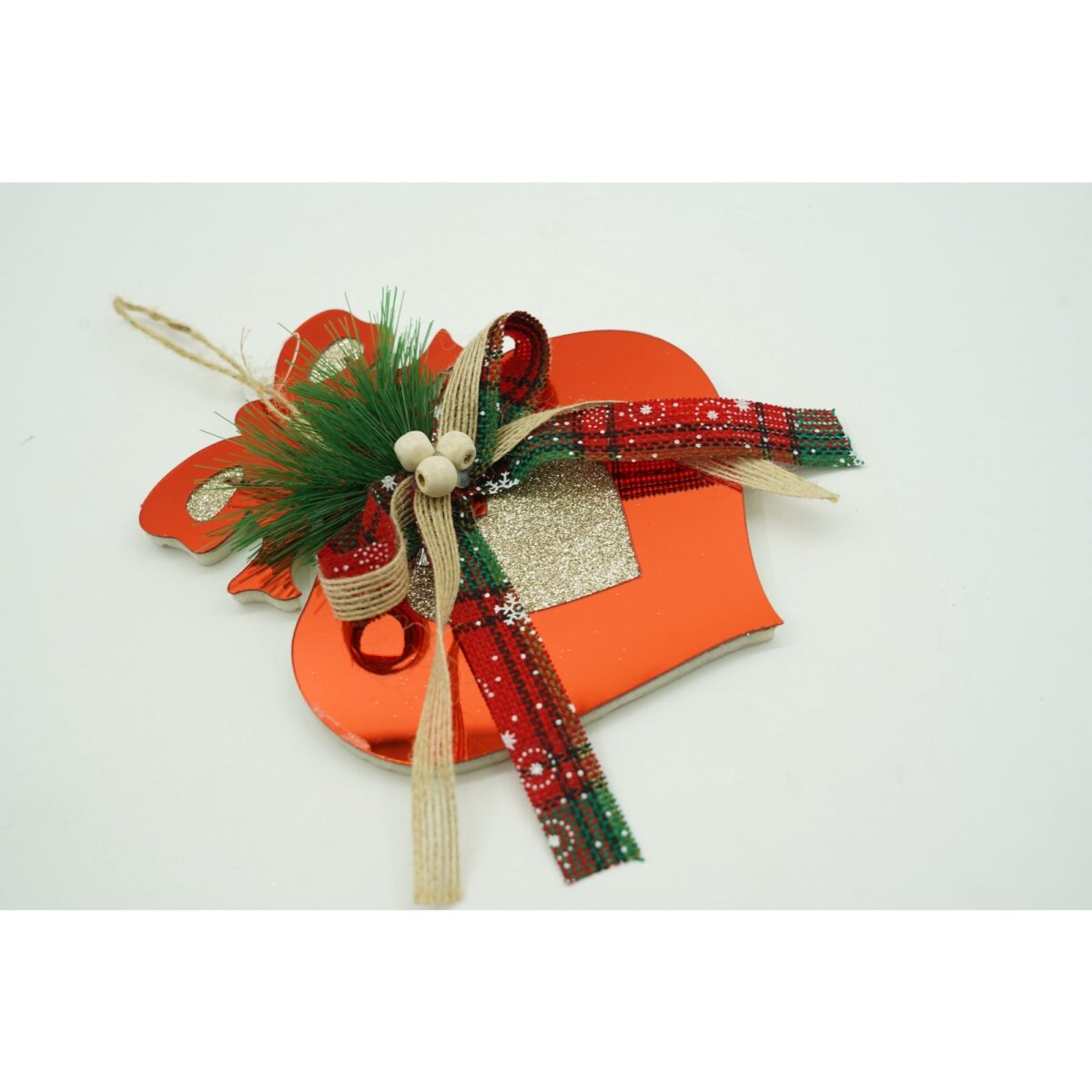 Ornament brad, Embo, Inima, Rosu, Lucios, 15*15CM, Acril, Interior/ Exterior - imagine 2