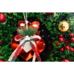 Ornament brad, Embo, Inima, Rosu, Lucios, 15*15CM, Acril, Interior/ Exterior - imagine 5