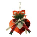 Ornament brad, Embo, Inima, Rosu, Lucios, 15*15CM, Acril, Interior/ Exterior