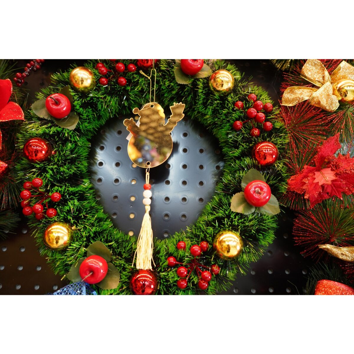 Ornament brad, Embo, Om de zapada, Auriu, Lucios, 10*23CM, Acril, Interior/ Exterior - imagine 4
