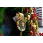 Ornament brad, Embo, Om de zapada, Auriu, Lucios, 10*23CM, Acril, Interior/ Exterior - imagine 3