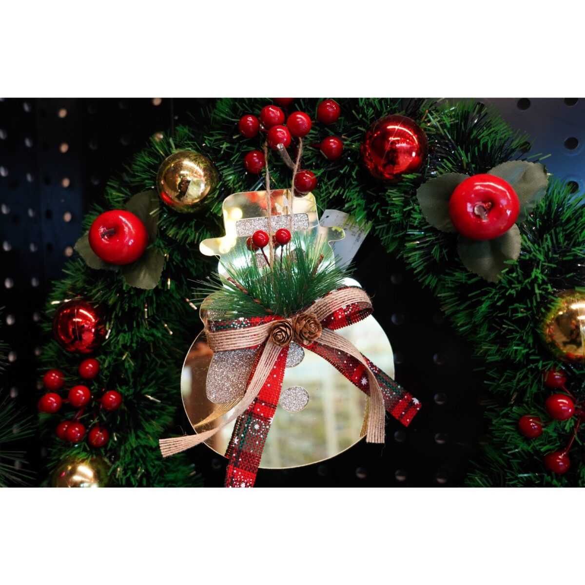 Ornament brad, Embo, Om de zapada, Auriu, Lucios, 16*17CM, Acril, Interior/ Exterior - imagine 6