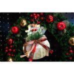 Ornament brad, Embo, Om de zapada, Auriu, Lucios, 16*17CM, Acril, Interior/ Exterior - imagine 6