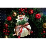 Ornament brad, Embo, Om de zapada, Auriu, Lucios, 16*17CM, Acril, Interior/ Exterior - imagine 3
