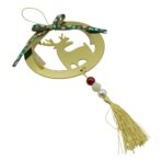 Ornament brad, Embo, Ren, Auriu, Lucios, 15*25CM, Acril, Interior/ Exterior - imagine 6