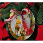 Ornament brad, Embo, Ren, Auriu, Lucios, 17*17CM, Acril, Interior/ Exterior