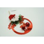 Ornament brad, Embo, Ren cu clopotei, Rosu, Lucios, 15*20CM, Acril, Interior/ Exterior - imagine 10