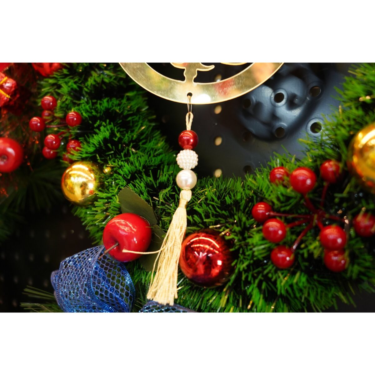Ornament brad, Embo, Rotund, Auriu, Lucios, 15*26CM, Acril, Interior/ Exterior - imagine 3