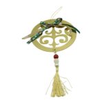 Ornament brad, Embo, Rotund, Auriu, Lucios, 15*26CM, Acril, Interior/ Exterior