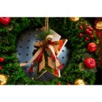 Ornament brad, Embo, Stea, Auriu, Lucios, 17*17CM, Acril, Interior/ Exterior - imagine 4