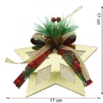 Ornament brad, Embo, Stea, Auriu, Lucios, 17*17CM, Acril, Interior/ Exterior - imagine 6