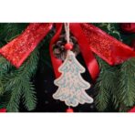 Ornament de brad bradulet, Embo, multicolor, lemn, 17 cm - imagine 4