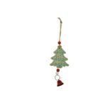 Ornament de brad bradulet, Embo, multicolor, lemn, 17 cm
