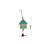 Ornament de brad casuta, Embo, multicolor, lemn, 18 cm - imagine 6