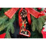 Ornament de brad cerb, Embo, multicolor, lemn, 10 cm - imagine 3