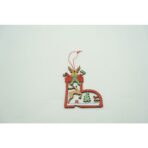 Ornament de brad cerb, Embo, multicolor, lemn, 10 cm - imagine 5