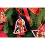 Ornament de brad clopotel, Embo, multicolor, lemn, 10.5x9.5 cm - imagine 4