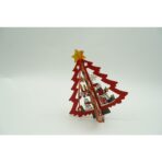 Ornament de brad mos craciuni in brad, Embo, multicolor, lemn, 10.5x9.5 cm - imagine 5