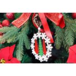 Ornament de brad trei brazi, Embo, multicolor, lemn, 12 cm - imagine 4