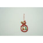 Ornament de brad ursuleti, Embo, multicolor, lemn, 10 cm - imagine 5