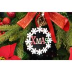 Ornament de brad Xmas, Embo, multicolor, lemn, 12 cm - imagine 2