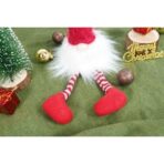 Ornament de Craciun spiridus, Embo, alb/rosu, textil, 52 cm - imagine 6