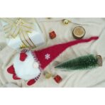 Ornament de Craciun spiridus, Embo, gri/alb, textil, 58 cm - imagine 7