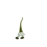 Ornament de Craciun spiridus, Embo, verde/alb, textil, 52 cm