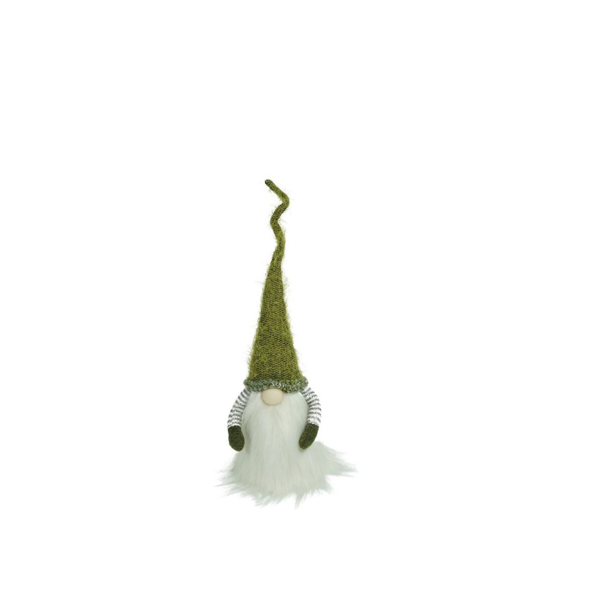 Ornament de Craciun spiridus, Embo, verde/alb, textil, 53 cm - imagine 2