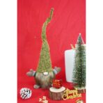 Ornament de Craciun spiridus, Embo, verde/maro, textil, 56 cm - imagine 5