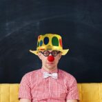 Palarie Decorativa, Embo, Pentru Petreceri, Model Clovn, Multicolor - imagine 3