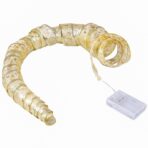 Panglică LED de Crăciun Embo Aurie, lungime 4 m , 40 LED-uri, Baterii, Alb cald - imagine 3