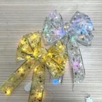 Panglică LED de Crăciun Embo Aurie, lungime 4 m, 40 LED-uri, Baterii, Alb Rece - imagine 4