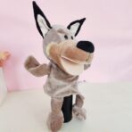 Papusa de Mana pentru Teatru de Papusi, Embo, din Plus, 25 x 10 x 8 cm, Model Lup, Bej - imagine 5