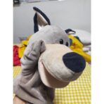 Papusa de Mana pentru Teatru de Papusi, Embo, din Plus, 25 x 10 x 8 cm, Model Lup, Bej - imagine 4