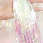 Perdea Franjurata, Embo, Model Decor Petrecere, pentru Fundal de Poze, Amenajare Colorata a Petrecerii, Dimensiune 100x200 cm, Roz - imagine 5